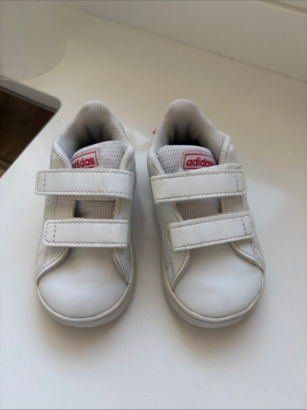 Adidas Kids White Sneakers size 5